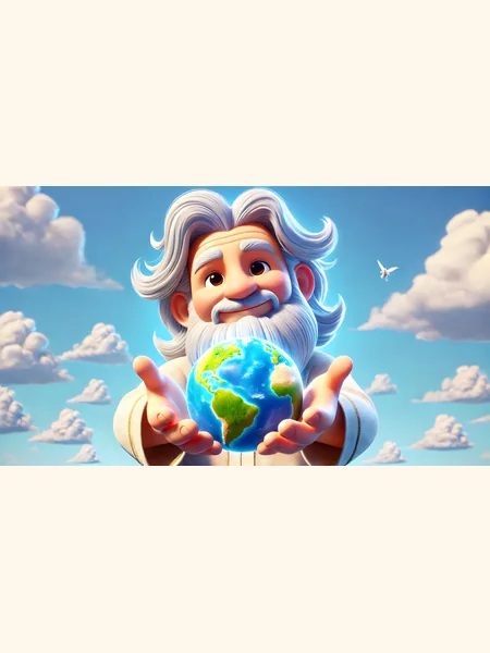 Capa da coleção A Criação do Mundo para colorir