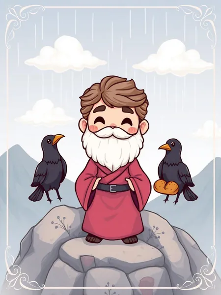 Capa da coleção Profeta Elias para colorir