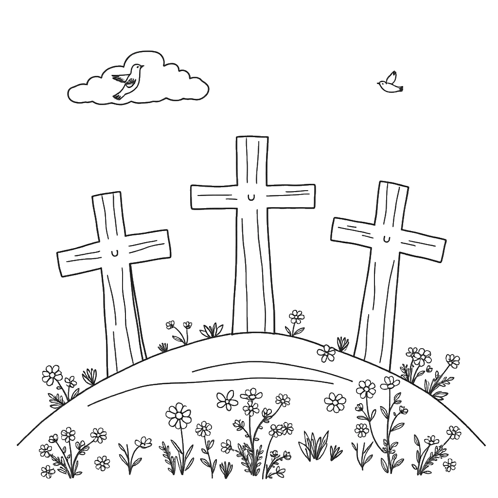 Capa da coleção Semana Santa para colorir
