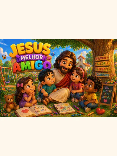 Capa da coleção Jesus, Melhor Amigo para colorir