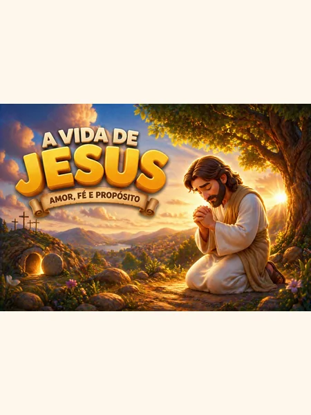 Capa da coleção A Vida de Jesus para colorir